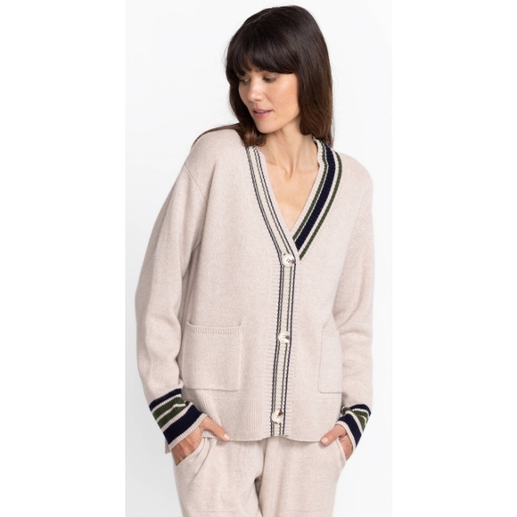 JOHNNY WAS CALME MIXED STRIPE CARDIGAN - Picture 3 of 11